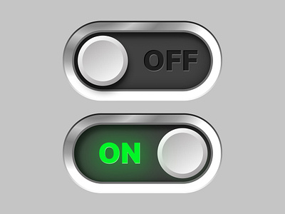 On/ Off Switch Design dailyui design figma on off switch design ui ui design ui ux design ux