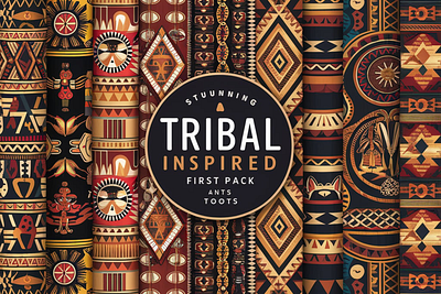 Tribal design pack 1 design graphic design illustration vector