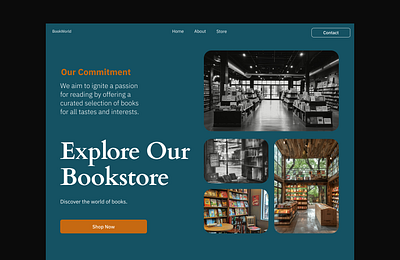 Online Bookstore UI Design ui web design