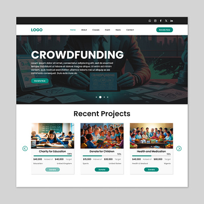 Crowdfunding crowdfunding dailyui design figma ui design ui ux design