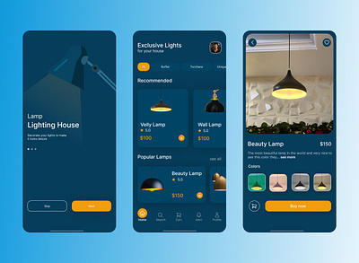 Lamp Lighting House dailyui design figma ui ui design ui ux design ux