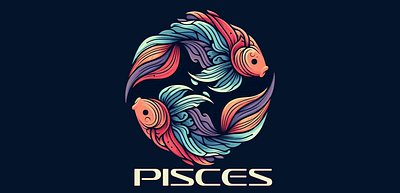 Pisces-Zodiac-Sign-1600 app branding design graphic design illustration logo logos typography ui vector