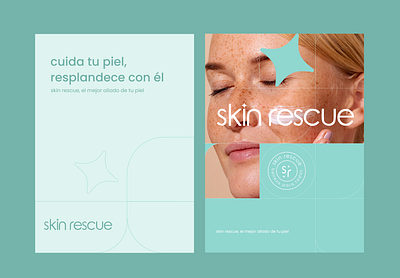 Skin Rescue: Diseño de Identidad Visual & Branding beauty branding graphic design logo skincare