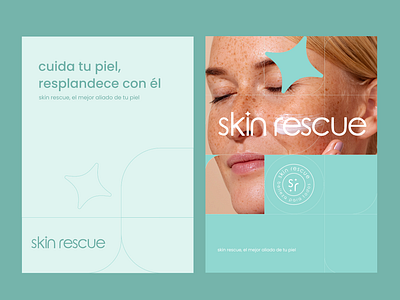 Skin Rescue: Diseño de Identidad Visual & Branding beauty branding graphic design logo skincare