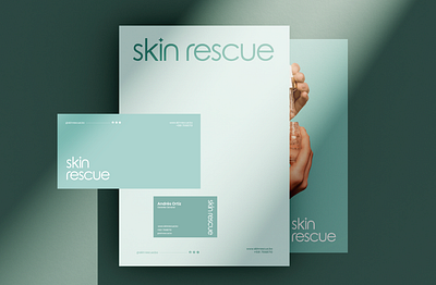 Skin Rescue: el cuidado de la piel al alcance de todos beauty brand branding graphic design logo skincare brand