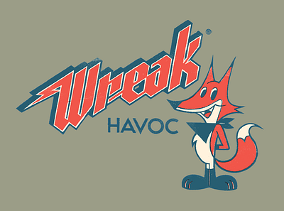 Wreak Havoc branding character design design illustration mascot typography