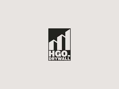 HGO.DRYWALL branding design drywall graphic design illustrator logo logotype vector