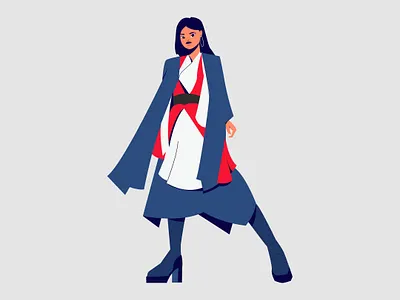 Modern Fusion: Elegance in Motion design flat flatdesign illustration illustration art vector