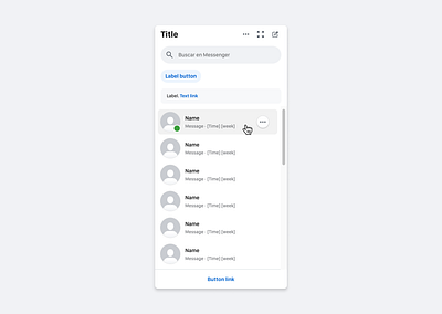 Chat component light mode chat component facebook figma graphic design messenger ui visual design