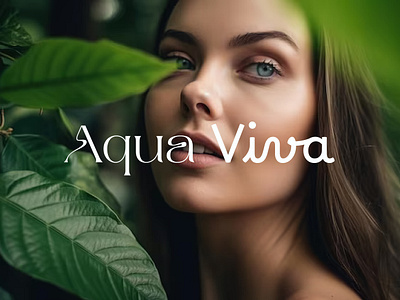 Aqua viva logo design beauty brand identity branding cosmetics fashion logo logo design logomark logotype luxury skincare typography