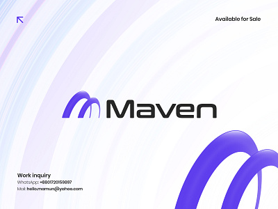 Maven - letter M logo and brand identity branding creative unique professional designishkul ecommerce flat minimalist logo futuristic logo identity letter m logo letter mark monogram lettermark logo design logotype m logo maven logo metaverse logo minimalist logo modern logo nokshakar symbol web 3.0