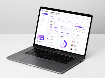 TaskHub - Task Management Dashboard app dashboard design task taskmanagement uidesign uiux uxdesign webdesign website