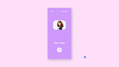 Page transition interactive UI concept design animation figma interactive ui design page trnasition ui