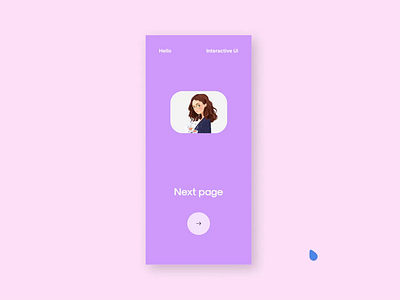 Page transition interactive UI concept design animation figma interactive ui design page trnasition ui