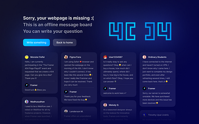 Framer 404 Page 404 framer ui