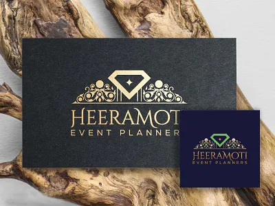 Heramoti Logo Design for luxury brand branding creative logo diamond logo fashion brand logo h logo h m logo heeramoti logo design logoconcept luxury bran mark m logo modernlogo motion graphics ornamental logo
