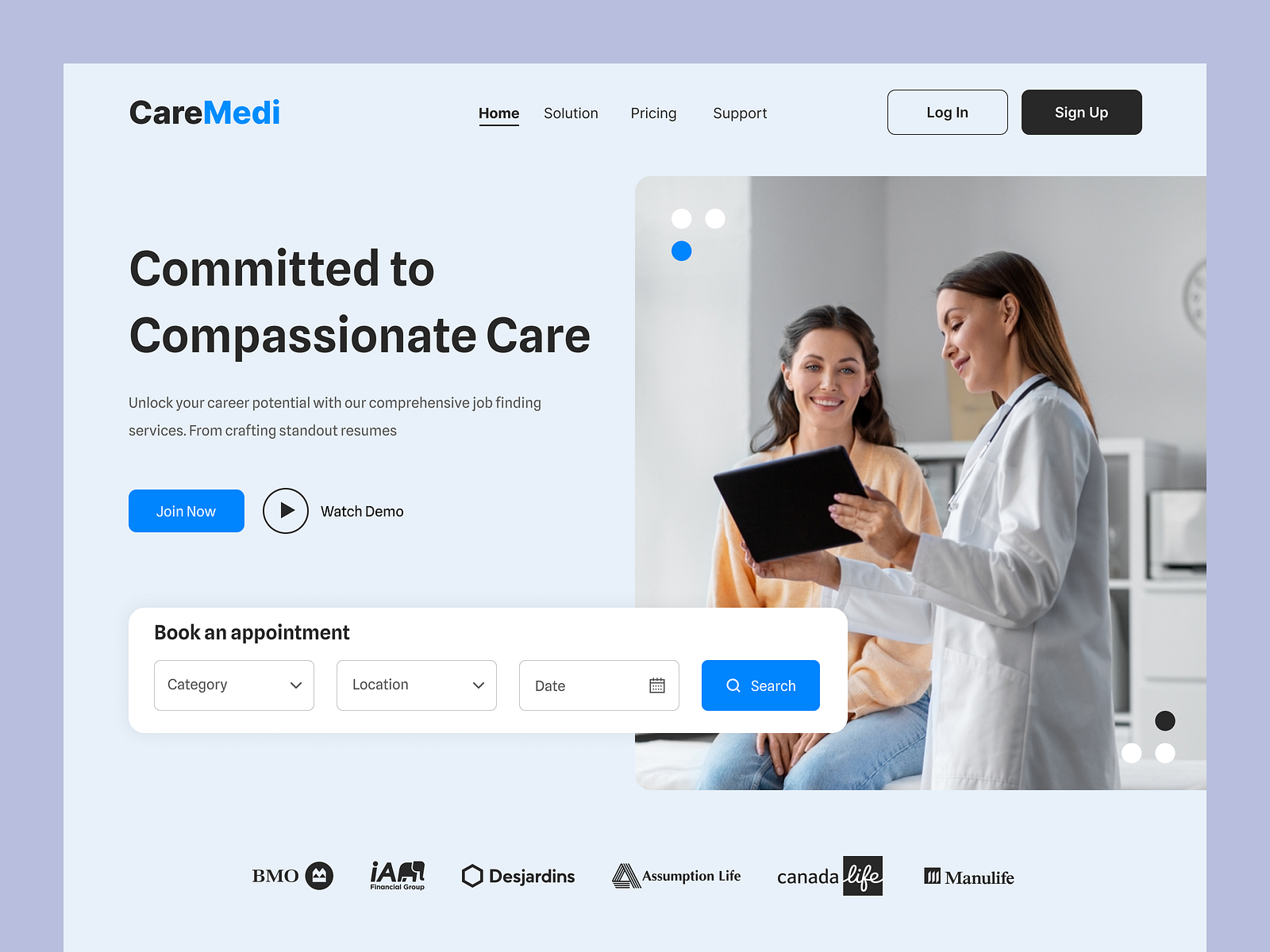 Medical website UX UI design by Sazidur Rahman on Dribbble