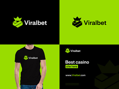 Online casino, gambling logo bet betting site logo casino logo crown casino dice dice logo gambling logo game games king logo logo design online casino visual identity