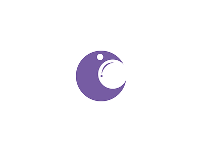 C + Bubble Logo branding bubble circle company graphic design logo modern purple simple