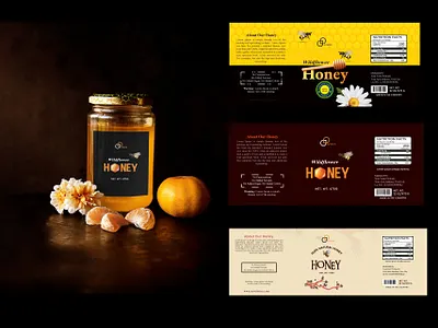 Honey Packaging Label Design honey