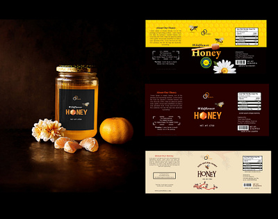 Honey Packaging Label Design honey