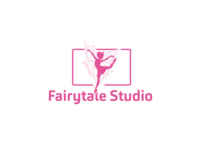 Fairytale Logo Design angel fairytale flying girl logoraise magical unicorn