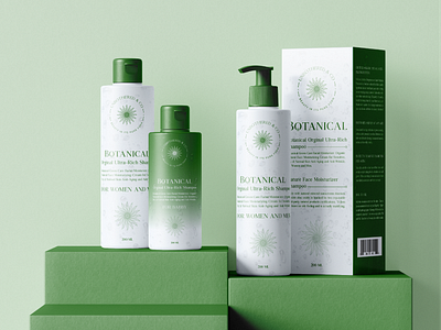 Botanical shampoo bottle Packaging shampoo bottle