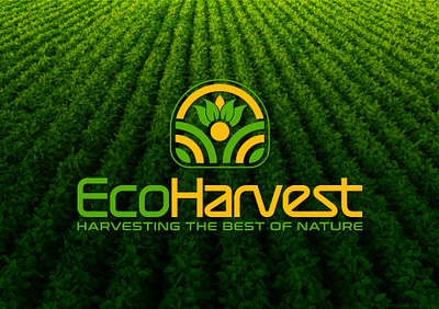 EcoHarvest Logo and Brand Identity Design brand design brand guidelines brand identity branding branding designer design ecoharvest farming logo graphic design harvesting logo logo nature logo organic farming logo