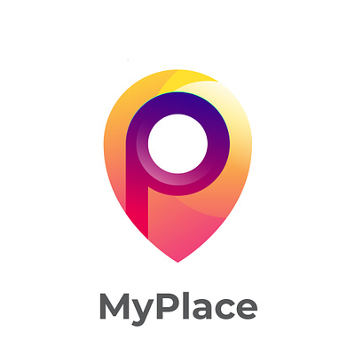 My Place Logo Icon brand branding colorful design graphic design icon identity logo logo design place