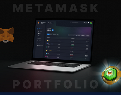 ( Metamask) Crypto Dashboard UI Design. blockchain crypto crypto dashboard crypto dashboard design crypto platform crypto website cryptocurrency dashboard dashboard design dashboard redesign metamask metamask redesign ui user interface wallet website website design