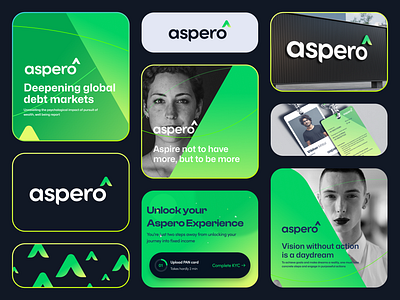 Aspero brand identity animation arrow aspero brand brand design branding dailyui design finance fixed income graphic design green illustration logo motion graphics product sketch ux vector visual identity