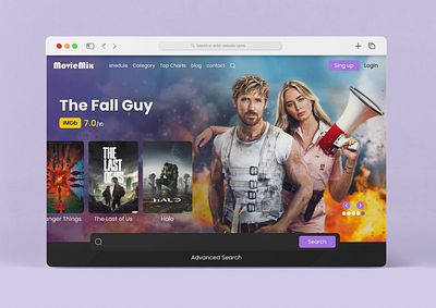 Movie Mix movie movie website ui ux web design website