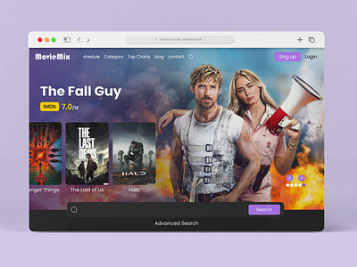 Movie Mix movie movie website ui ux web design website