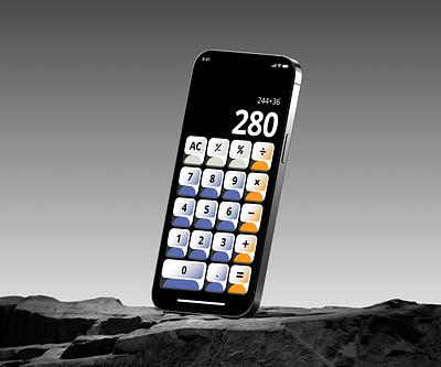 Basic Calculator Interface 30 day ui design challenge basic calculator calculator challenge design design challenge mobile mobile app mobile calculator ui