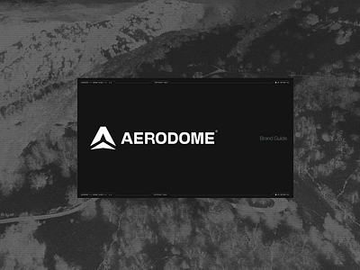 AERODOME©️ BRANDING animation brand book brand guide branding drones graphic design logo motion saas swiss typography ui web design