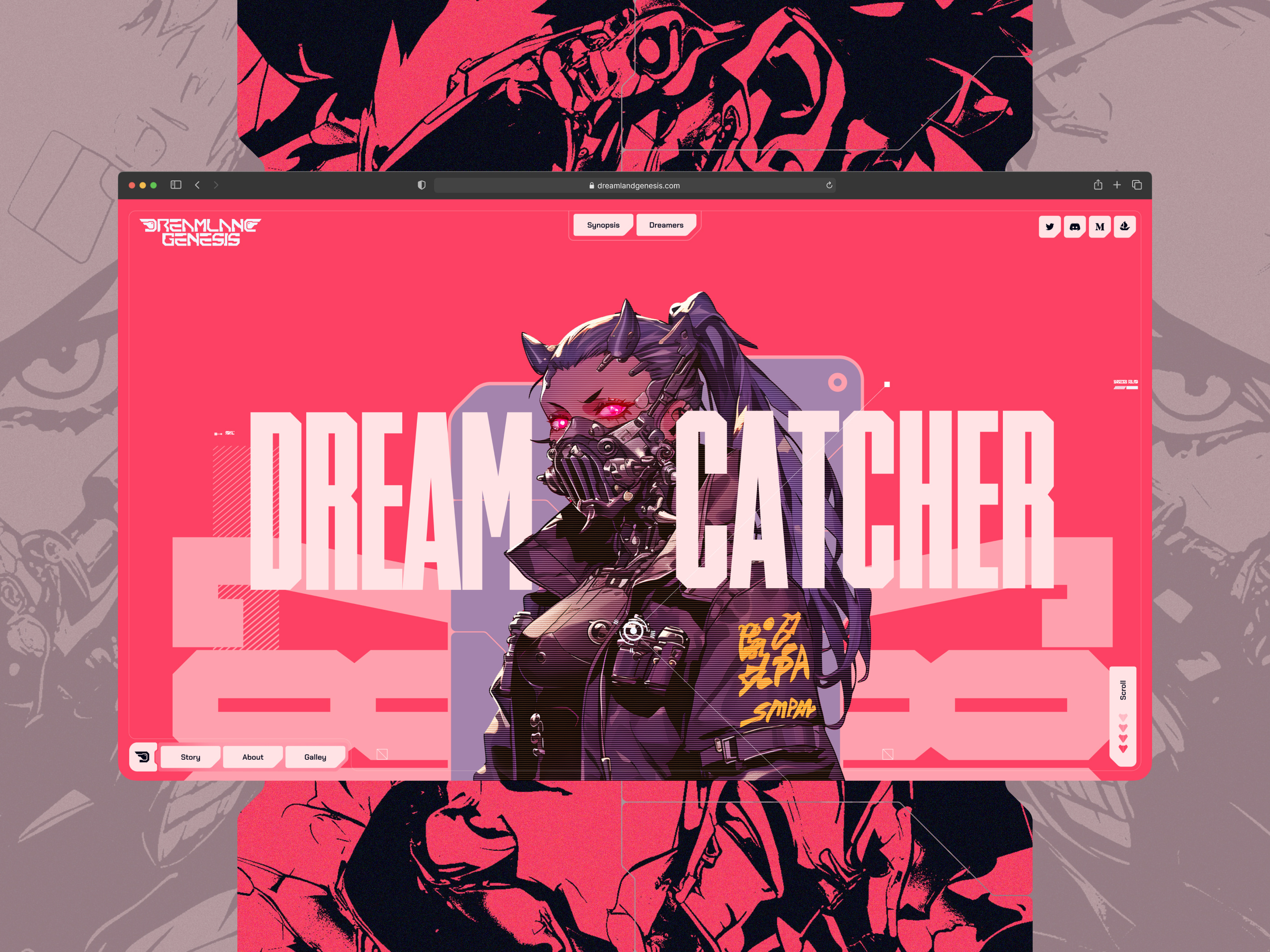 🥷🏻Dreamland Genesis🥷🏻 animation blockchain crypto dreamlandgenesis interaction minimal nft solana ui userinterface web3 webde webdesign