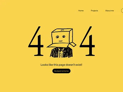 Portfolio - 404 page 404 404 page design error error page framer not found page not found ui ui design uiux ux website