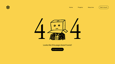 Portfolio - 404 page 404 404 page design error error page framer not found page not found ui ui design uiux ux website