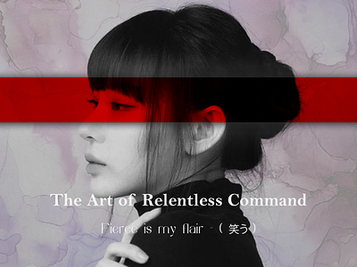 The Art of Relentless Command graphic design social media poster