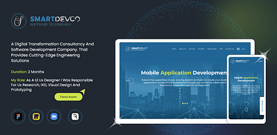 SmartDevCo Software Company Website ui ui design uiux ux we web