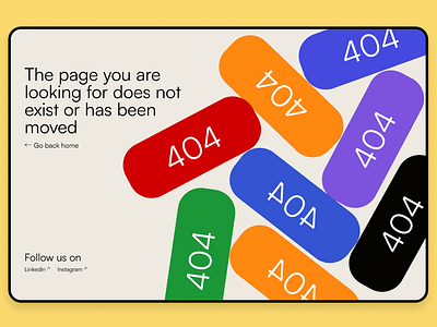 404 Page not Found- Framer x Dribble 404 404 error page 404 page animation design dribble dribble contest framer framer contest framerxdribble motion graphics typography ui ui design ux ux design webdesign webdesigner website website design