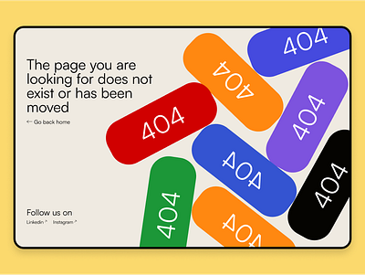 404 Page not Found- Framer x Dribble 404 404 error page 404 page animation design dribble dribble contest framer framer contest framerxdribble motion graphics typography ui ui design ux ux design webdesign webdesigner website website design