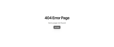 404 - The World Simplest Error Page 404 error design simple ui ux