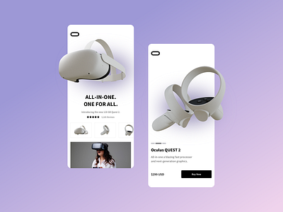 Your One-Stop Shop for VR Equipment! appdesign designshowcase ecommerceapp mobiledesign uidesign uxdesign vr vrshopping