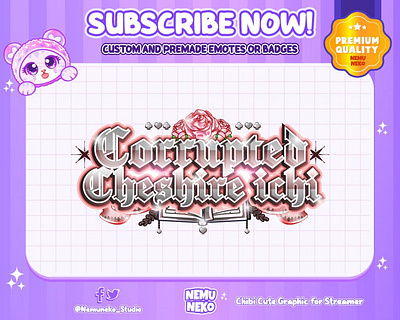 🌹CUSTOM VTUBER LOGO TEXT🌹