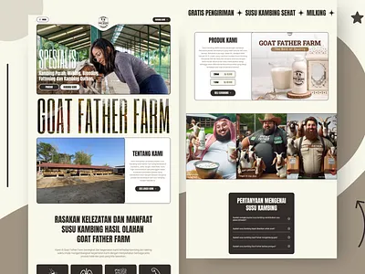 Complete Redesign Website of Goat Father Farm branding design farm framer goat ui website