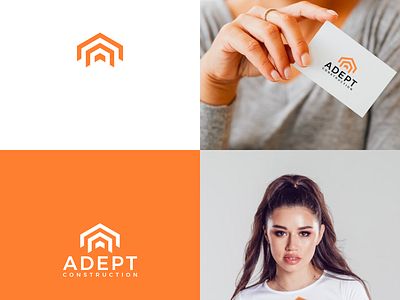 Adept Contruction branding graphic design logo motion graphics ui