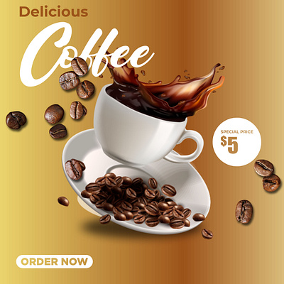 Temmplate Coffee 3d animation branding graphic design logo motion graphics ui