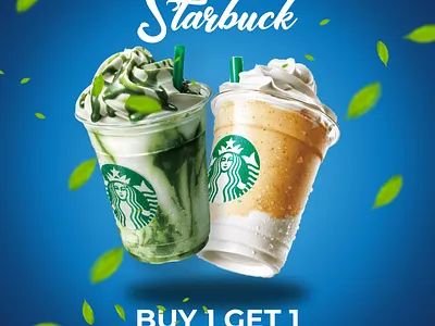 Starbuck Poster Template 3d animation branding graphic design logo motion graphics ui