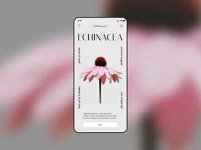 Flower studio app app app design flower mobile product page shop ui ux